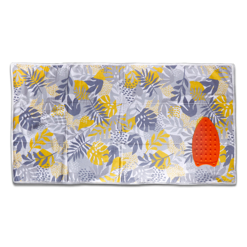 Peng Essentials® Ironing Mat 119 X 69 CM | 3mm Felt Padding | Heat Resistant | Silicone Iron Rest Protector | Steam Press On Table | Lightweight | Portable | Foldable | Washable | Printed - Floral