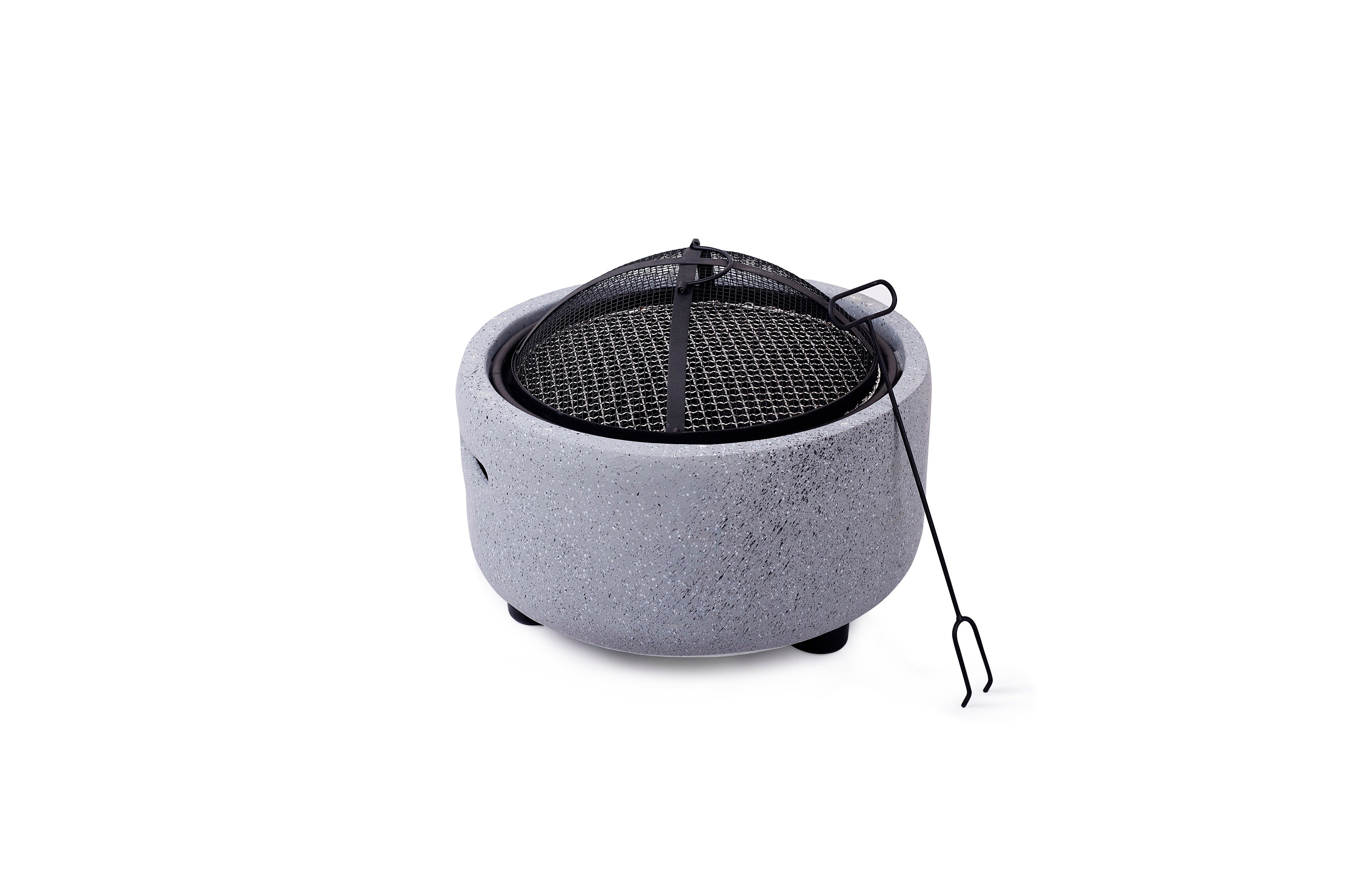 2-in-1 Fire Pit Charcoal Barbeque