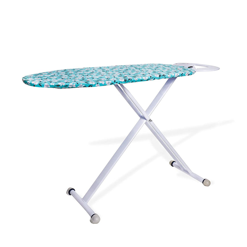 Peng Essentials Salzburg Ironing Board | 3-Leg Small Elliptical Ironing Board with Silicone Iron Rest, Green