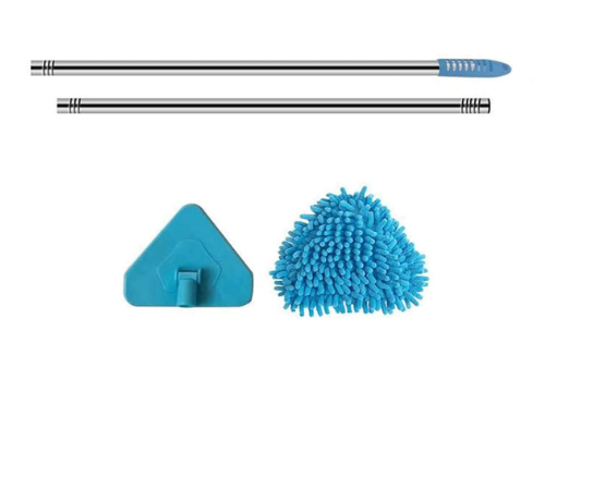 Foldable Multi-Functional Rotatable Microfiber Triangle Mop with Long Handle
