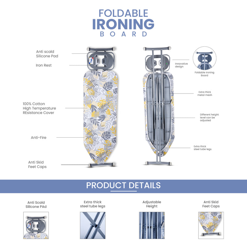 Peng Essentials InnovateRest Ironing Board  | Floral Print Maxima Standard Ironing Board (Multicolor)