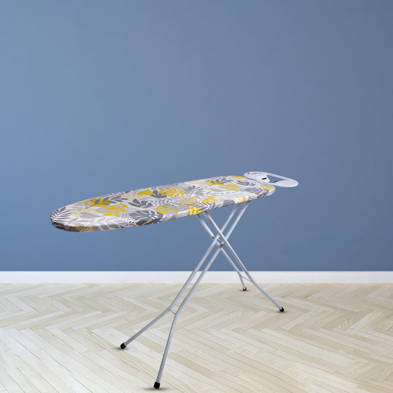 Peng Essentials Seville Ironing Board | H-Leg Mild Steel Ironing Board with Silicone Iron Rest, Floral