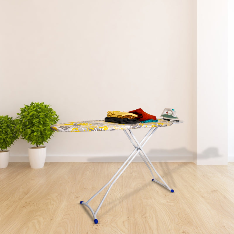 Peng Essentials AdjustableBloom Ironing Stand | H-Leg New Ironing Board with Silicone Iron Rest, Floral