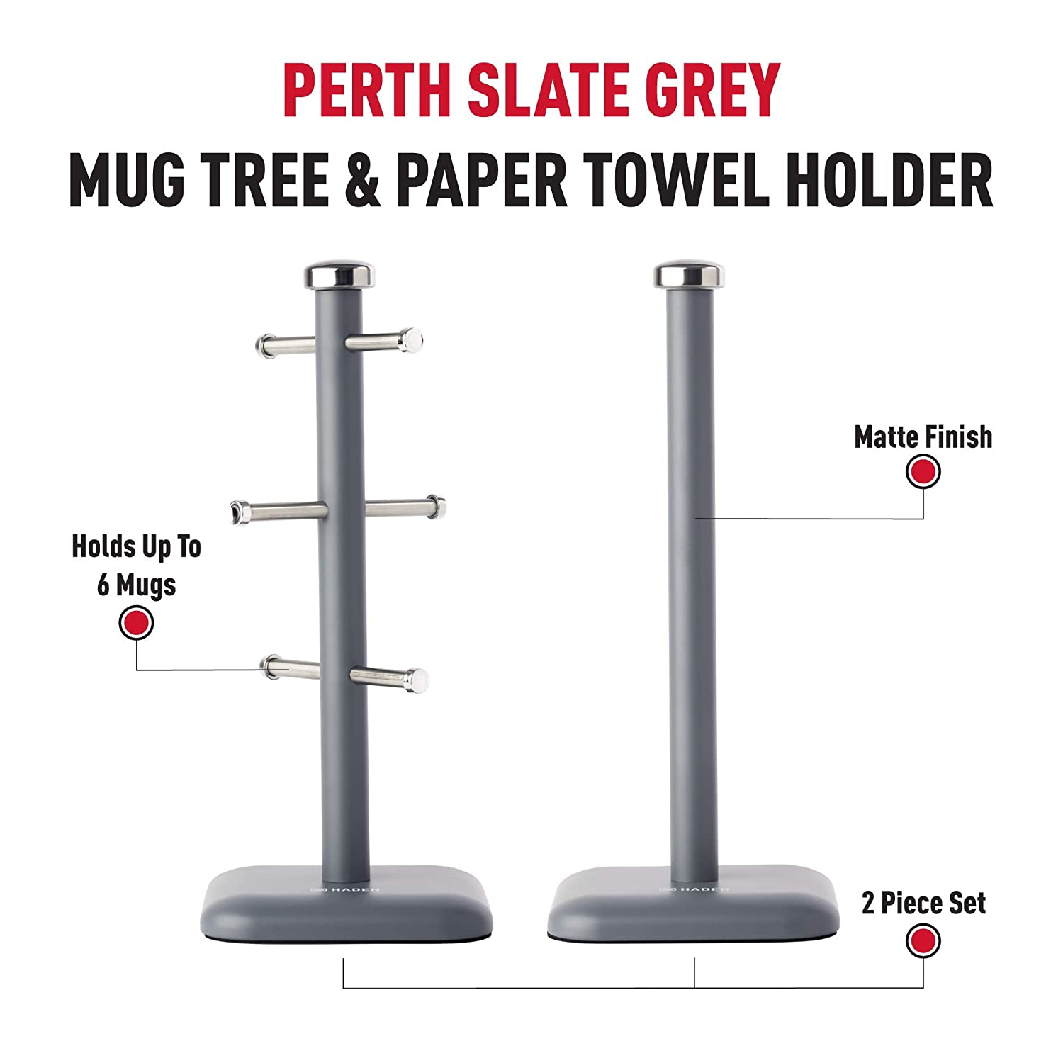 Morphy richards mug tree 2024 and kitchen roll holder