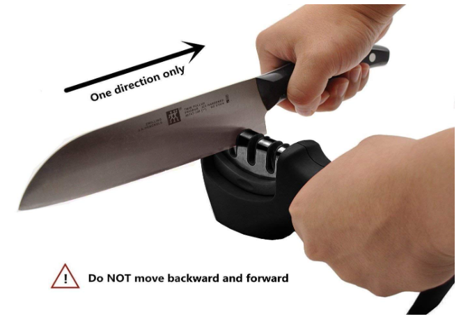 Manual 3 Stage Knife Sharpening Tool for Ceramic Knife and Steel Knives