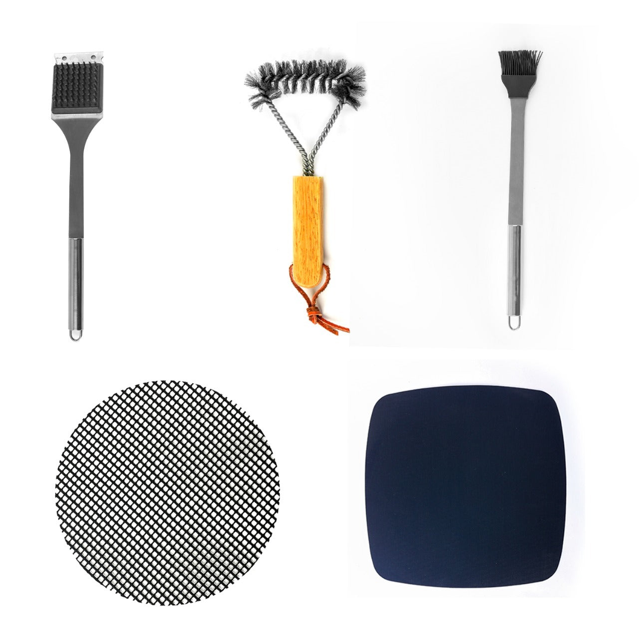 BBQ Grill Cleaning Kit, Set of 5 | Barbeque Accessories