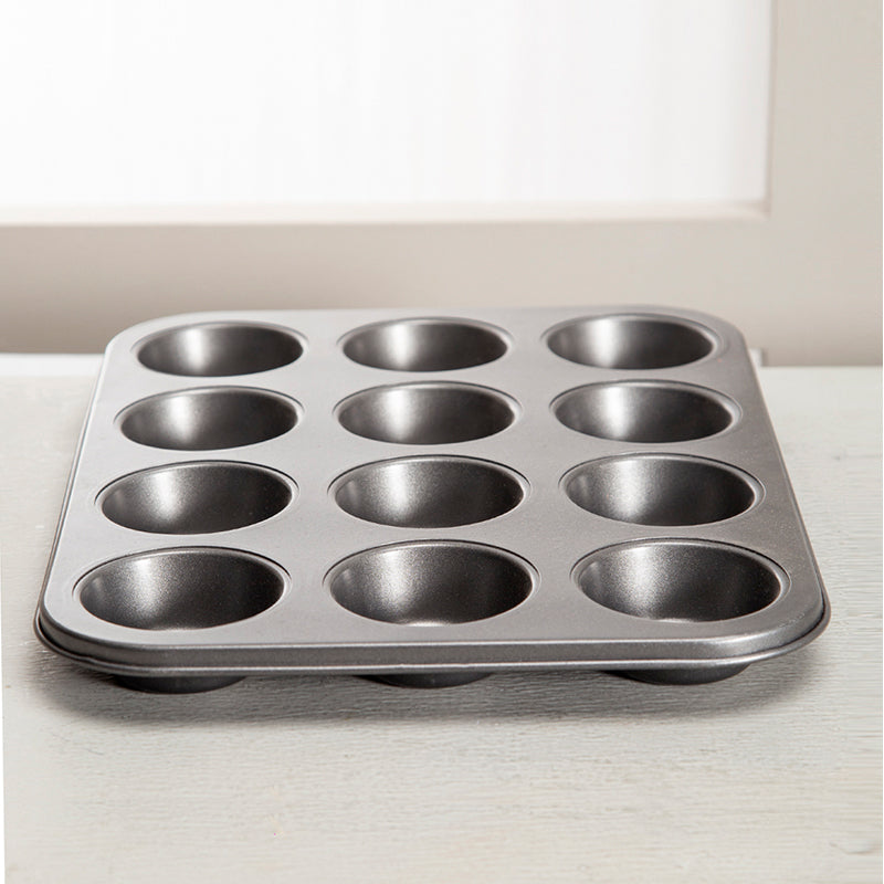 Sabichi Non Stick Cup Cake Bun Muffin Tray 12 Cup Moulds - pengessentials