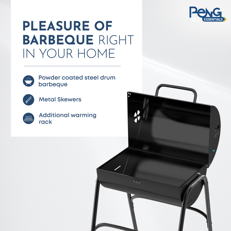 Compact Charcoal Barbeque | Anti-Rust, Anti-Deformation & Scratch Resistant (Barbeque GRILL KIT)