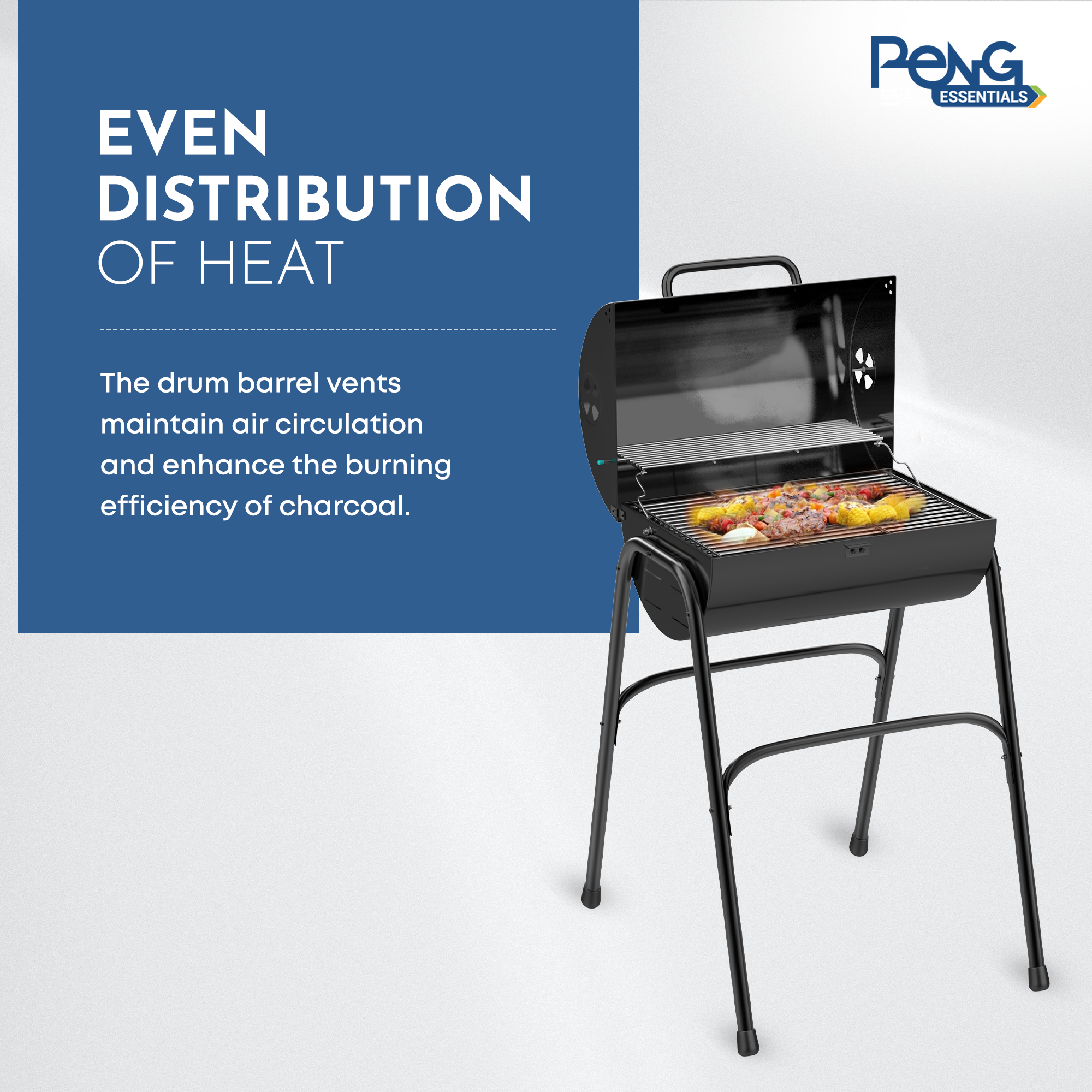 Compact Drum Barbecue - pengessentials