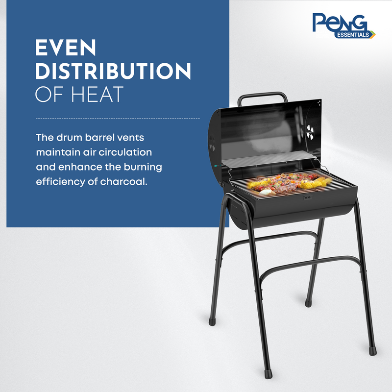 Compact Charcoal Barbeque | Anti-Rust, Anti-Deformation & Scratch Resistant (Barbeque GRILL KIT)