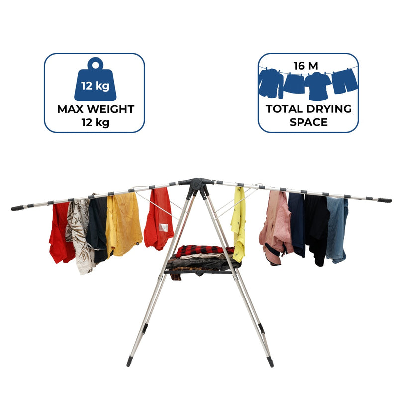 Peng Essentials Butterfly Mate Cloth Drying Stand | Mega Aluminum Cloth Drying Stand