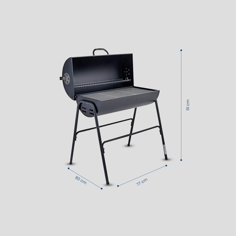 Charcoal Drum Barbeque | Anti-Rust, Anti-Deformation & Scratch Resistant (Barbeque GRILL KIT)