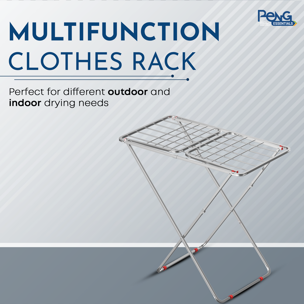 Foldable Stainless Steel Cloth Dryer Stand Online at Peng Essentials